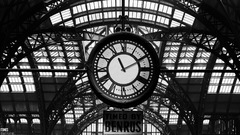 Architecture clocks Pennsylvania train