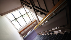 Architecture stairways window panes