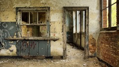 Architecture urban abandoned old