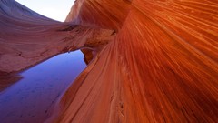 Arizona cliffs waves sandstone