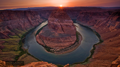 Arizona horseshoe bend rock