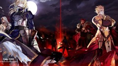 Armor Warriors saber red eyes blondes fate zero gilgamesh 