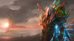 Armor world of warcraft blood elf artwork video games fantasy 