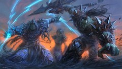 Armor world of warcraft Orcs artwork video games fantasy art 