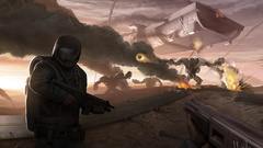 Army abstract destruction sky