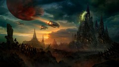 Army futuristic planets rocks