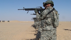 Army shooting drills