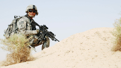 Army soldiers military m4 Aimpoint