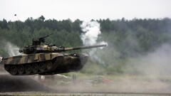 Army tank T-90 vehicle jumping military military vehicle