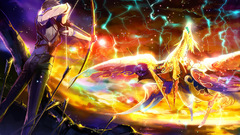 Arrow golden warrior dragon