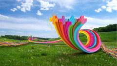 Art desctopography nature field