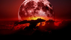 Art moon red Landscapes
