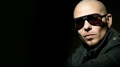 Artist black background Celebrity pitbull sunglasses rapper 