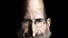 Artist caricature faces Steve Jobs artwork