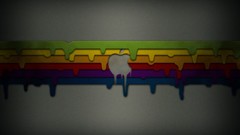 Artistic multicolor apple inc