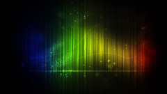 Artistic multicolor waves rainbows