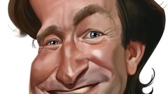 Artwork caricature robin williams