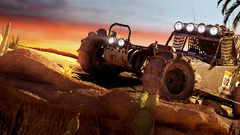 Artwork desert dirt cars