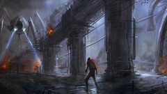 Artwork fantasy art futuristic post-apocalyptic Christian Quinot