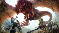 Artwork fantasy art Monster Hunter Rathalos
