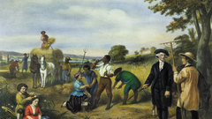 Artwork farming fine Art