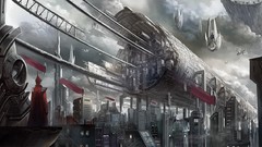 Artwork futuristic futuristic city