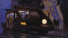 Artwork futuristic Syd Mead