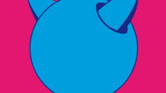 artwork pink background turquise Sphere balls Simple Background