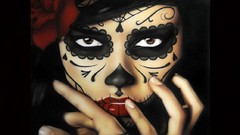 Artwork sugar skulls