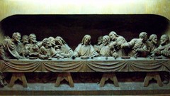 Artwork The Last Supper wood carving