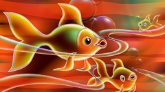 Artwork underwater fishes fish
