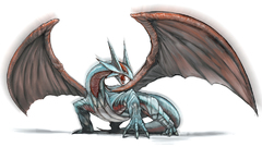 Artwork white background Salamence