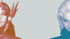 artwork Women face video games Leona (League of Legends)