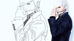 Asia Korea hairstyle digital art k-pop BIGBANG