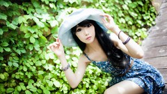 Asians bangs models Korean Im Soo Yeon