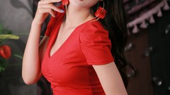 Asians models black hair Korean Cha Seon Hwa