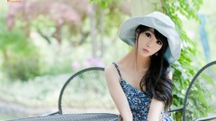 Asians models black hair Korean Im Soo Yeon