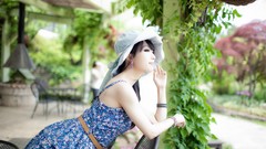 Asians models black hair Korean Im Soo Yeon