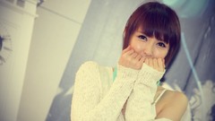 Asians models bob cut Kang Yui