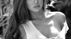Asians models boobs grayscale Filipino Jahziel Manabat