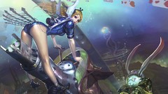 Ass Alice in Wonderland underwater White Rabbit fantasy art 