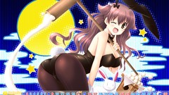 Ass Anime brown Calendar long hair pantyhose wink ikegami akane 
