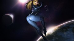 Ass Anime Earth blondes anime girls shy outer space samus aran 