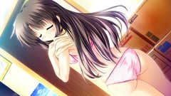 Ass blush anime girls brunettes game cg panties Prism 
