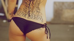 Ass bottom asians tattoos bikini Brazilian Bikinis scrunch butt 