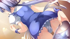 Ass reflections teasing legs blush blue hair waitress back view 