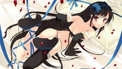 Ass Ribbons long hair anime girls accel world mishima kurone 