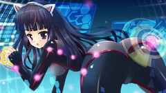 Ass Technology long hair anime girls headsets guilty crown 