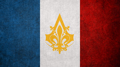 Assassin's Creed France flag video games blue white red