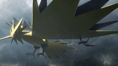 Asteroid (artist) Pokémon Anime Zapdos flygon Aerodactyl